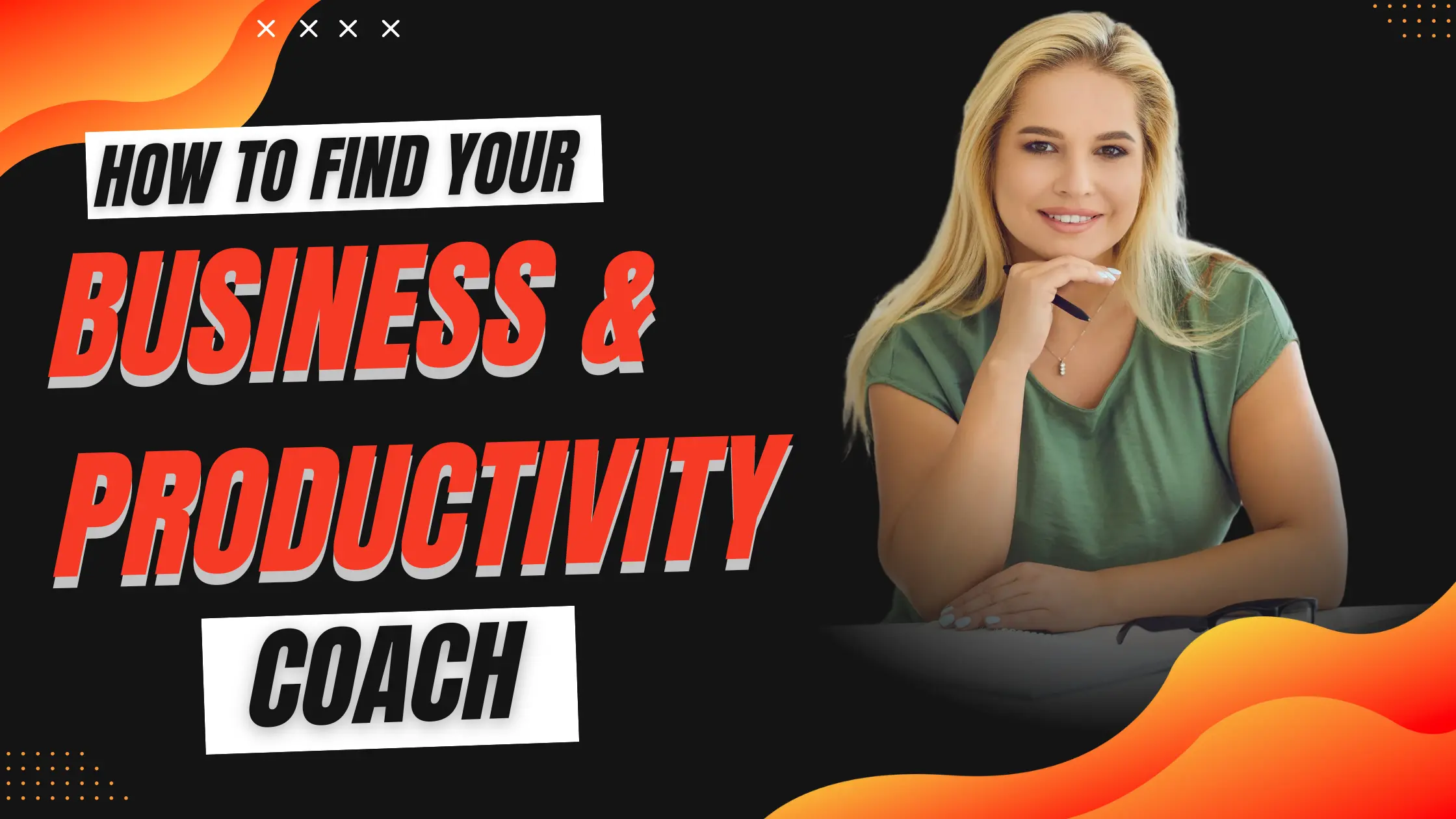 how to find a business and productivity coach image banner